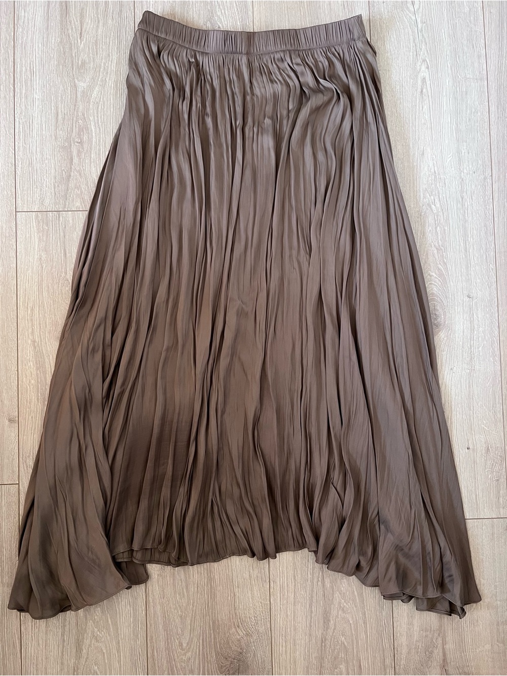 Zara Women satin asymmetric maxi skirt